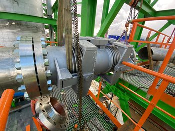 Монтаж компенсаторов 2KCСF-Н 400-13,45-80 Монтаж компенсаторов 2KCСF-Н 400-13,45-80